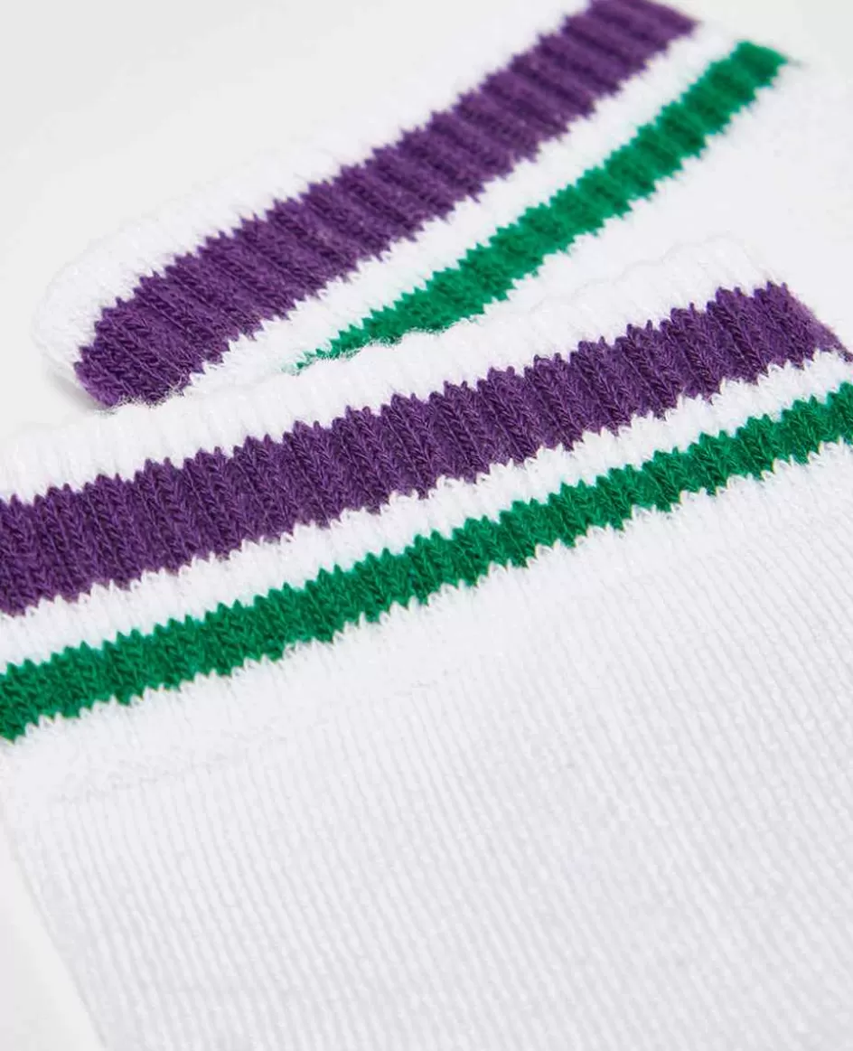 Wimbledon Socks Short Cuff Stripe