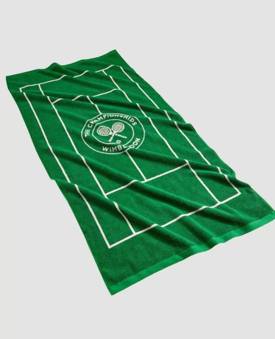 Christy Wimbledon Tennis Court Beach Towel - Oversized