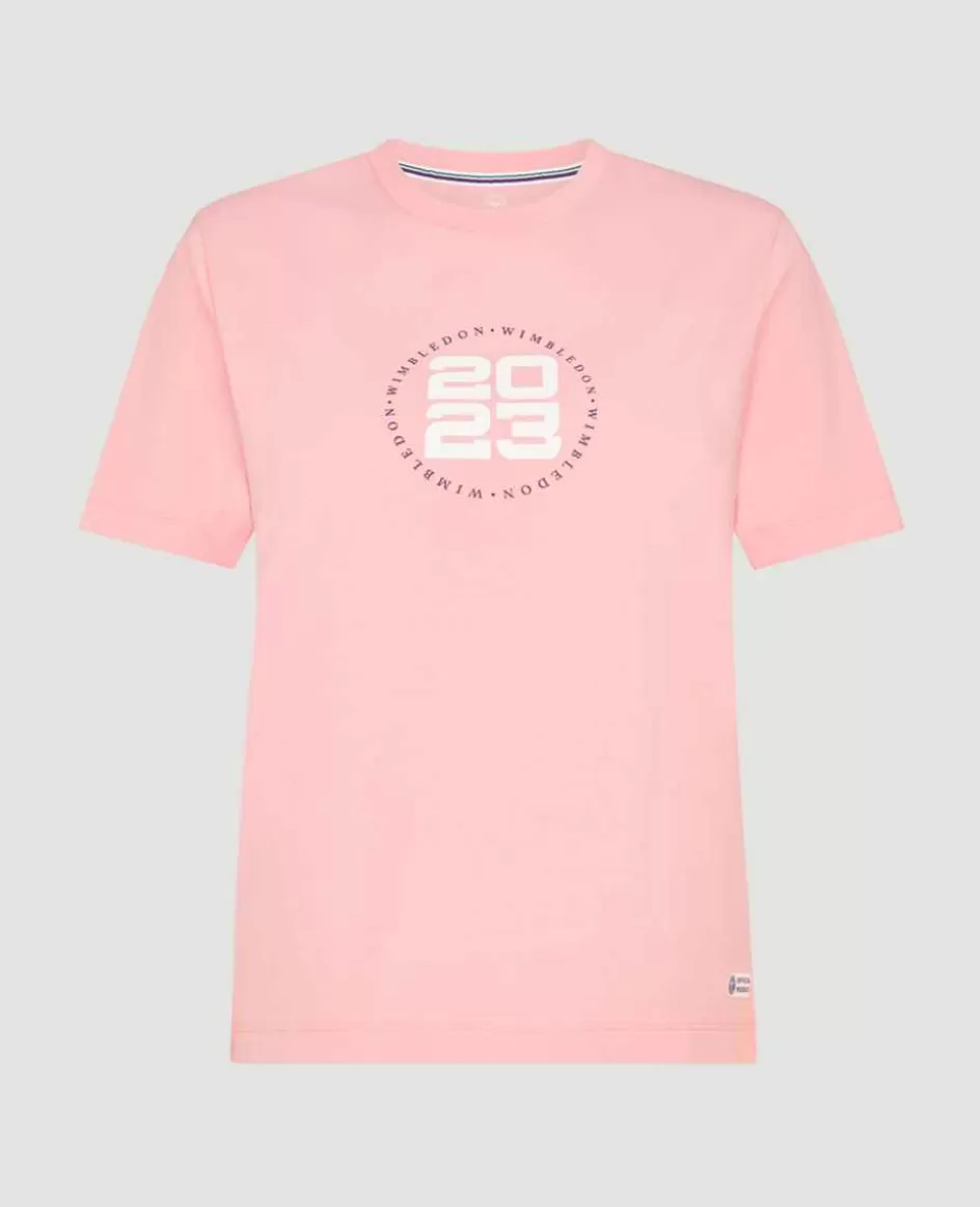 Wimbledon Womens 2023 Roundel T-Shirt - Pink