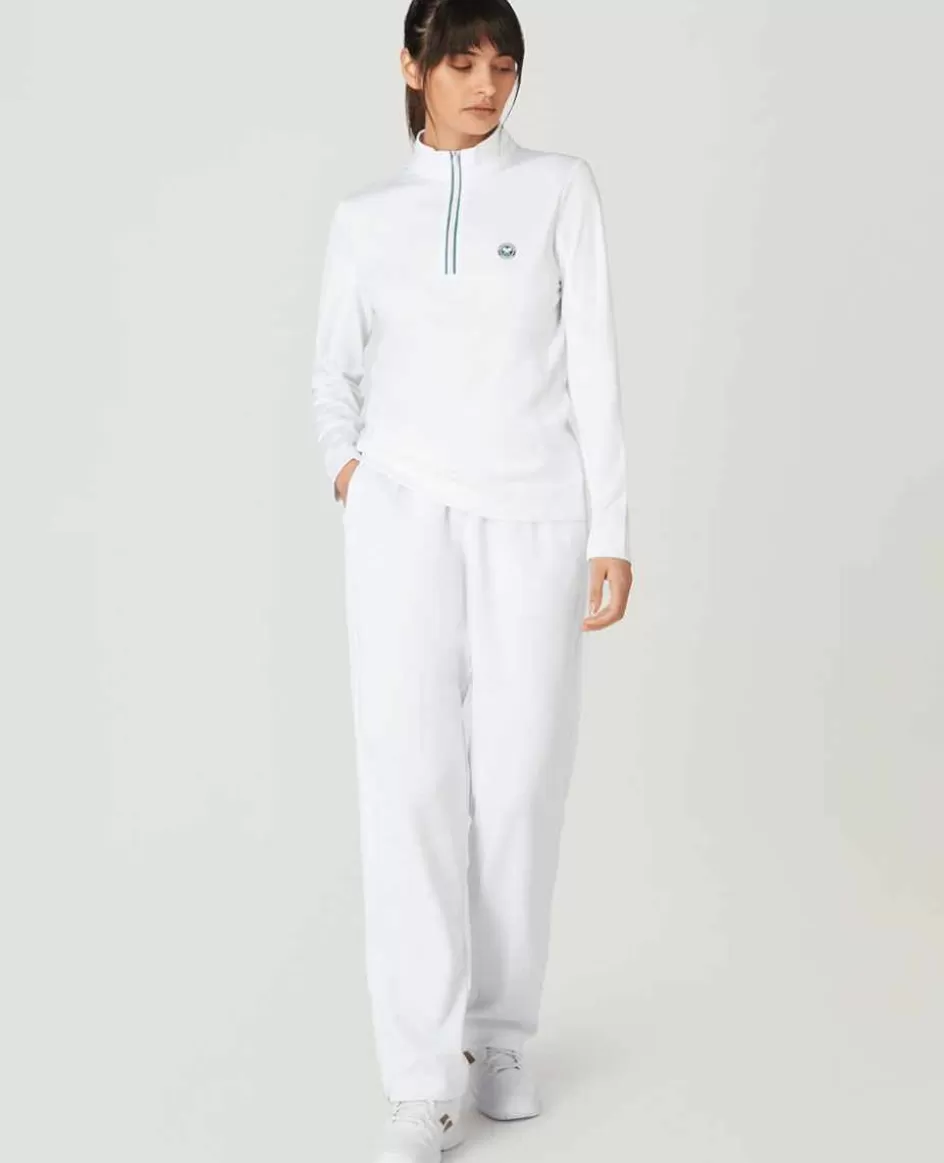 Wimbledon Womens Core Performance Track Pant - White