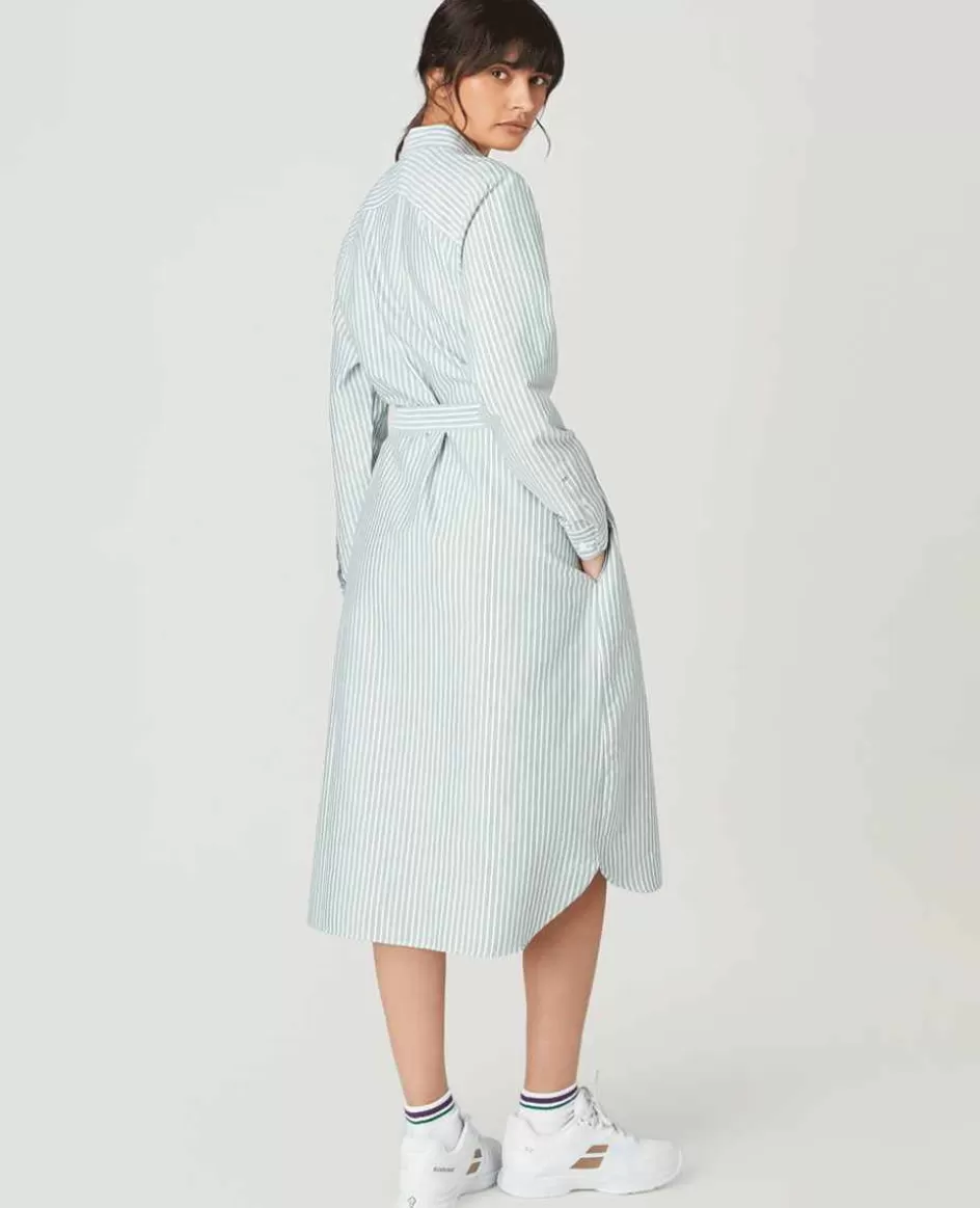 Wimbledon Womens Shirt Dress - Green