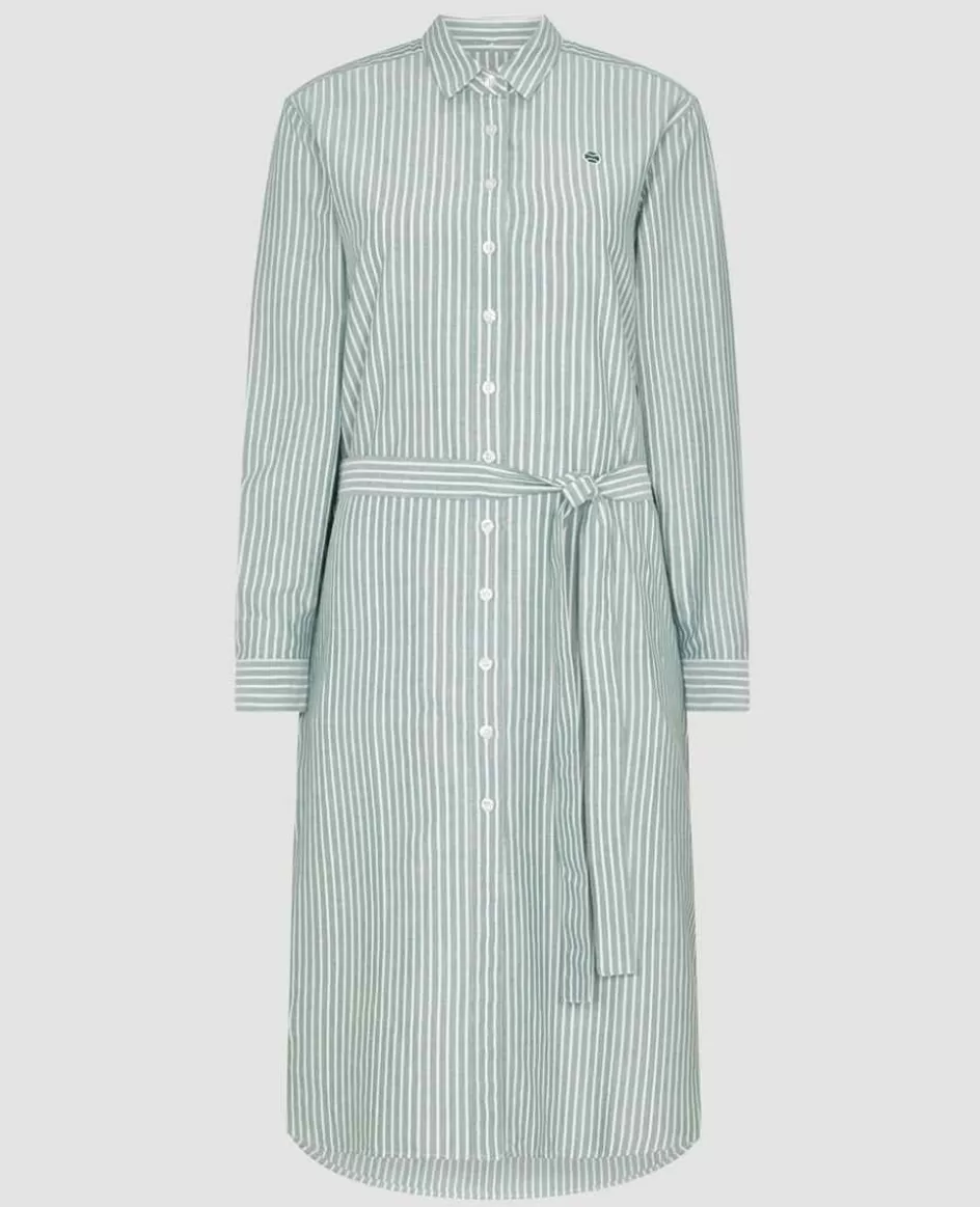 Wimbledon Womens Shirt Dress - Green